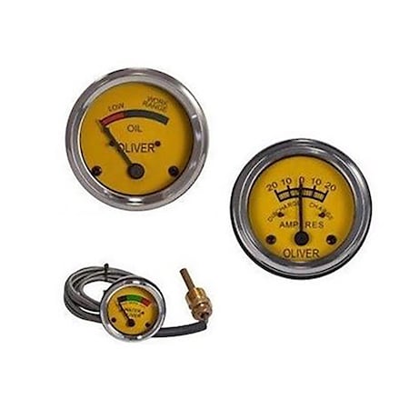 Aic Replacement Parts Water Temperature Oil Pressure Amp Gauge Set for Oliver 44 55 66 77 88 R4441-2-3SET